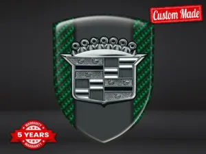 Cadillac Emblema Silicona Carreras Premium Cúpula Estilo  ST